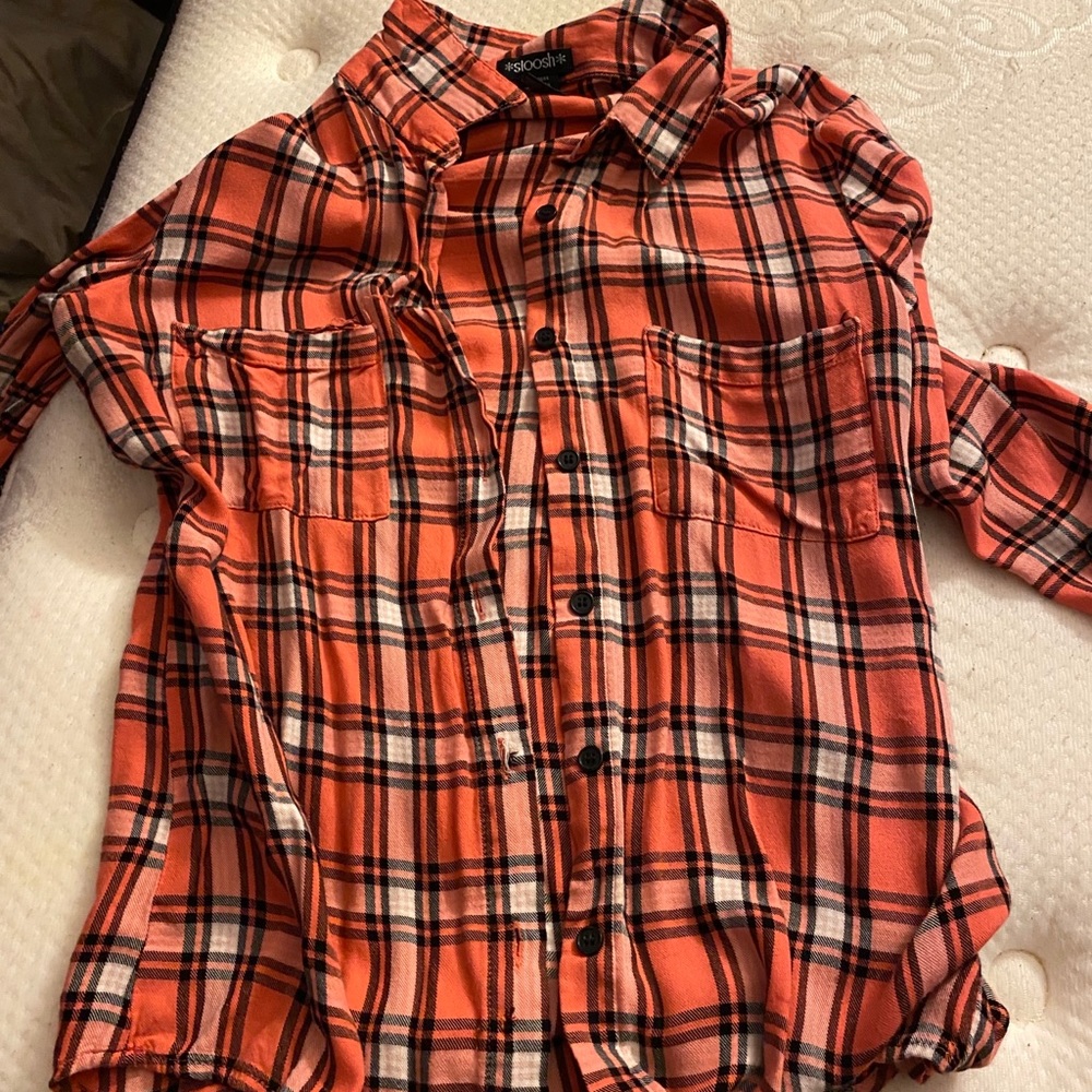 Salmon Plaid Flannel
